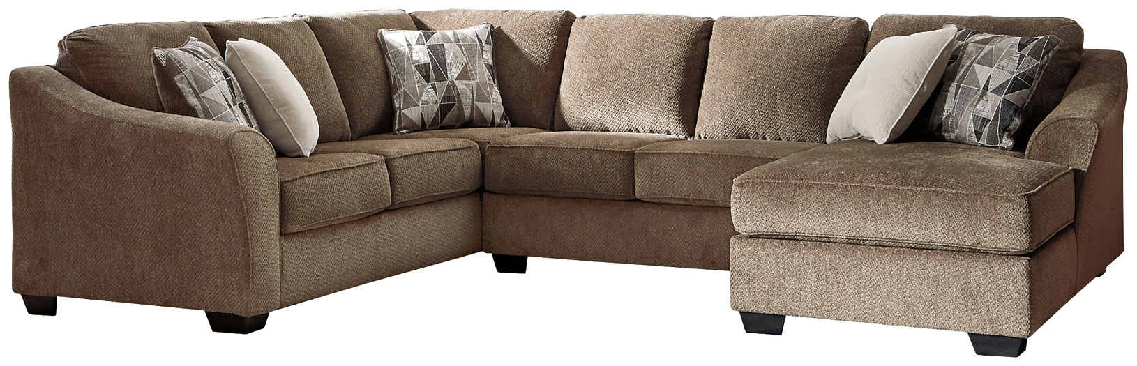 Graftin 3-Piece Sectional with Chaise Royal Furniture