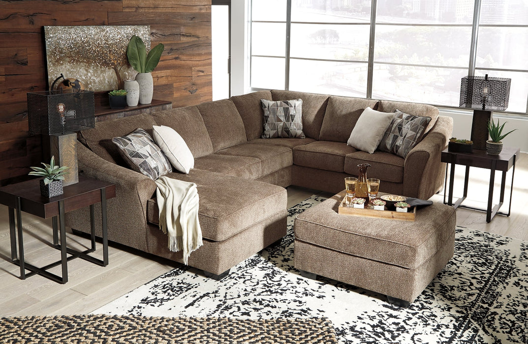 Graftin 3-Piece Sectional with Ottoman Royal Furniture