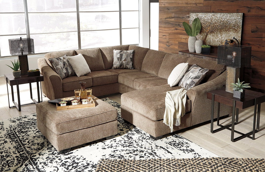 Graftin 3-Piece Sectional with Ottoman Royal Furniture