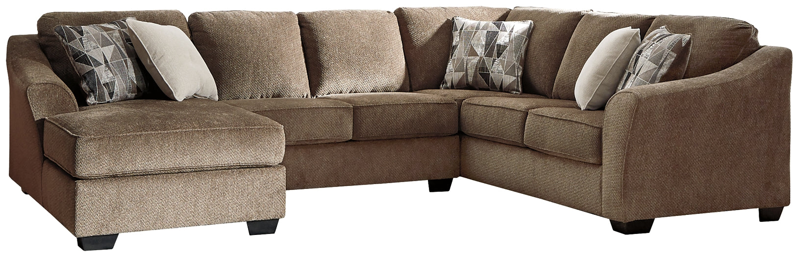 Graftin 3-Piece Sectional with Ottoman Royal Furniture