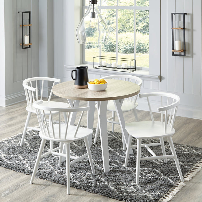 Grannen Dining Table and 4 Chairs Royal Furniture