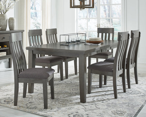 Hallanden Dining Table and 6 Chairs with Storage Royal Furniture