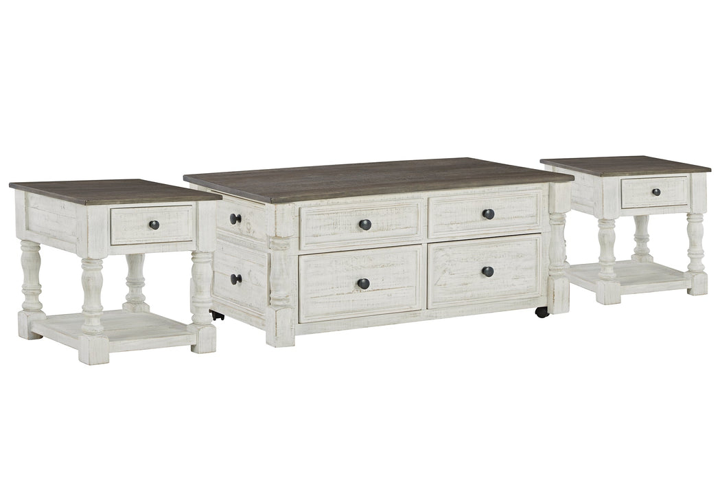 Havalance Coffee Table with 2 End Tables Royal Furniture