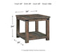 Hollum Square End Table Royal Furniture