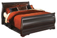 Huey Vineyard Queen Sleigh Bed with Mirrored Dresser, Chest and 2 Nightstands Royal Furniture