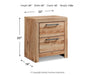 Hyanna Two Drawer Night Stand Royal Furniture