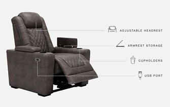 HyllMont PWR Recliner/ADJ Headrest Royal Furniture