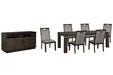 Hyndell Dining Table and 6 Chairs with Storage Royal Furniture