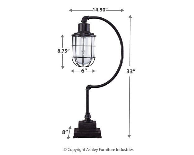 Jae Metal Desk Lamp (1/CN) Royal Furniture