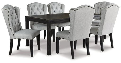 Jeanette Dining Table and 6 Chairs Royal Furniture