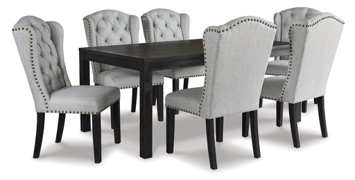 Jeanette Dining Table and 6 Chairs Royal Furniture