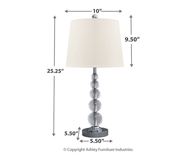 Joaquin Crystal Table Lamp (2/CN) Royal Furniture