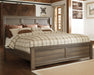 Juararo King Panel Bed with Mirrored Dresser, Chest and Nightstand Royal Furniture