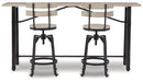 Karisslyn Counter Height Dining Table and 2 Barstools Royal Furniture