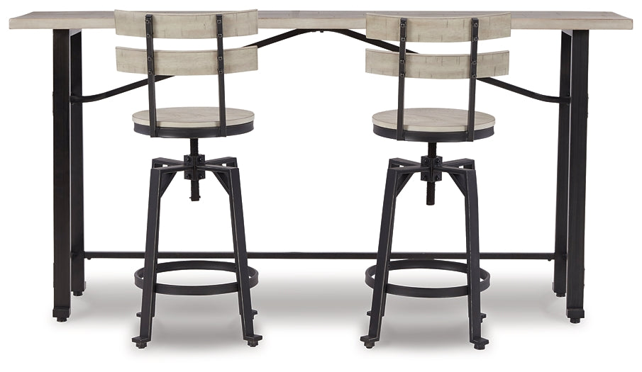 Karisslyn Counter Height Dining Table and 2 Barstools Royal Furniture