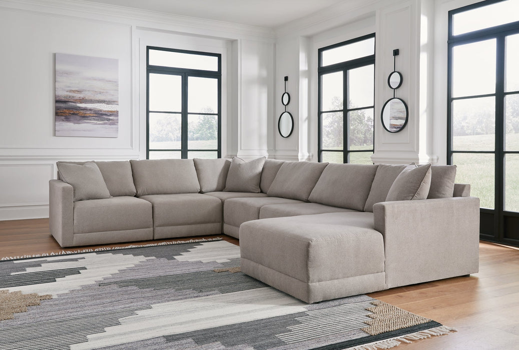 Katany 6-Piece Sectional with Ottoman Royal Furniture