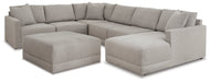 Katany 6-Piece Sectional with Ottoman Royal Furniture