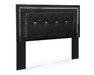 Kaydell Queen/Full Upholstered Panel Headboard with Mirrored Dresser Royal Furniture