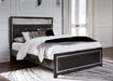 Kaydell Queen Upholstered Panel Bed with Mirrored Dresser, Chest and Nightstand Royal Furniture