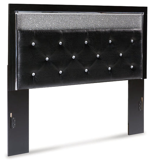 Kaydell Queen Upholstered Panel Headboard with Mirrored Dresser, Chest and Nightstand Royal Furniture