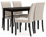 Kimonte Dining Table and 4 Chairs Royal Furniture