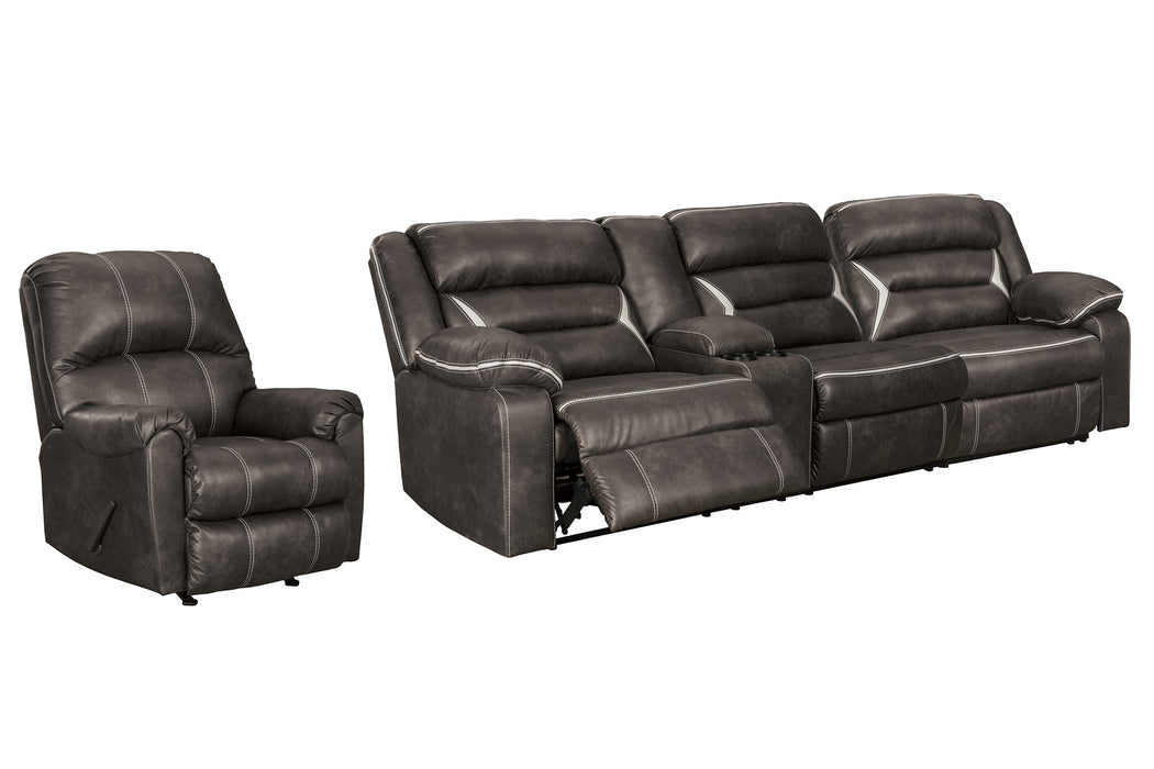 Kincord 2-Piece Sectional with Recliner Royal Furniture