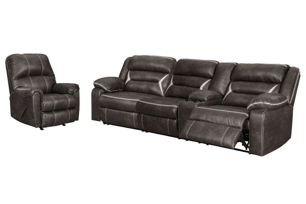 Kincord 2-Piece Sectional with Recliner Royal Furniture