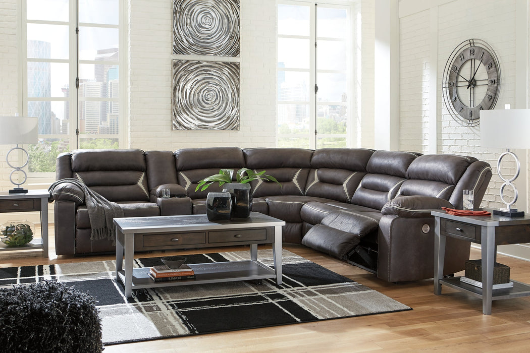 Kincord 4-Piece Sectional with Recliner Royal Furniture