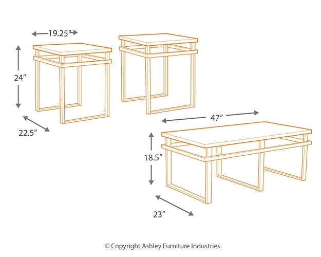 Laney Occasional Table Set (3/CN) Royal Furniture