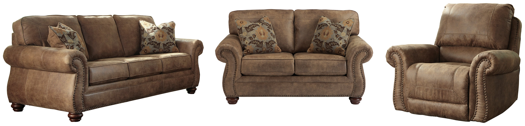 Larkinhurst Sofa, Loveseat and Recliner Royal Furniture