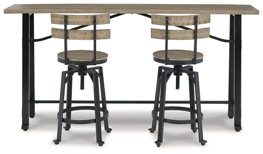 Lesterton Counter Height Dining Table and 2 Barstools Royal Furniture