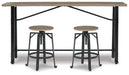 Lesterton Counter Height Dining Table and 2 Barstools Royal Furniture