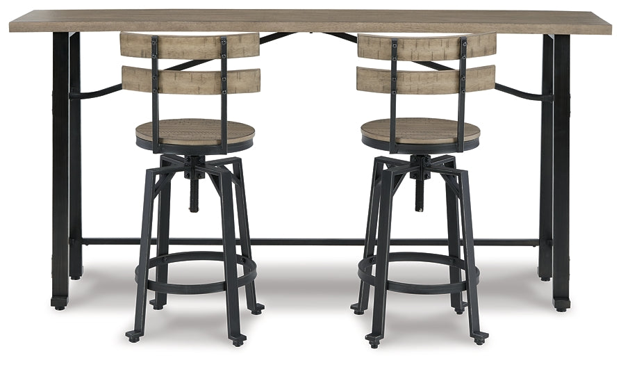 Lesterton Counter Height Dining Table and 2 Barstools Royal Furniture