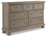 Lettner King Panel Bed with Dresser Royal Furniture