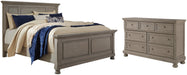 Lettner Queen Panel Bed with Dresser Royal Furniture