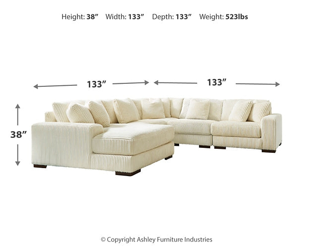 Lindyn 5-Piece Sectional with Ottoman Royal Furniture