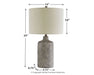 Linus Ceramic Table Lamp (1/CN) Royal Furniture