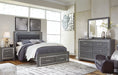 Lodanna Queen Panel Bed with 2 Storage Drawers with Dresser Royal Furniture