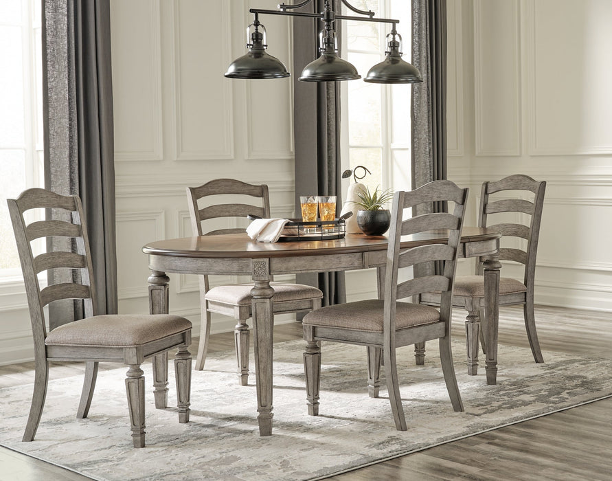 Lodenbay Dining Table and 4 Chairs with Storage Royal Furniture