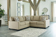 Lucina 2-Piece Sectional with Ottoman Royal Furniture