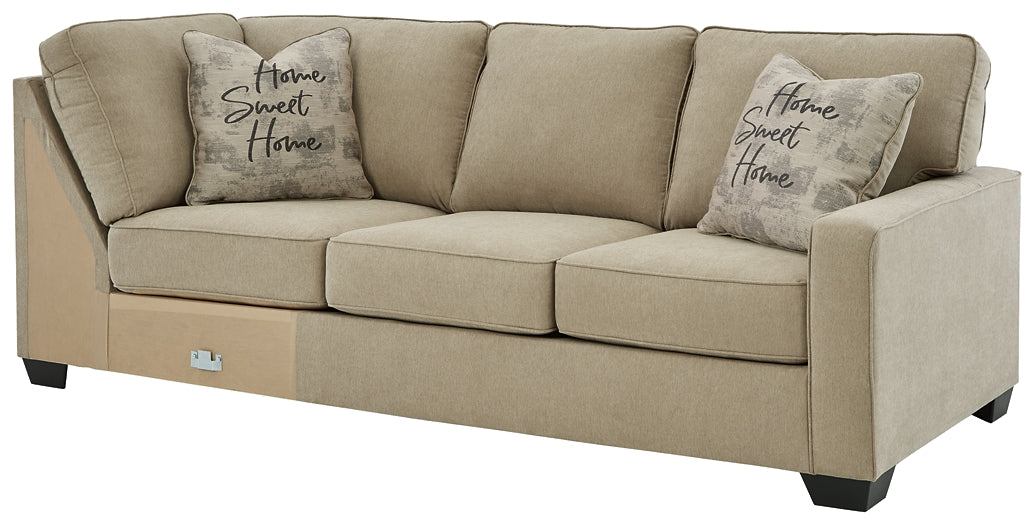 Lucina 2-Piece Sectional with Ottoman Royal Furniture