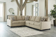 Lucina 3-Piece Sectional with Ottoman Royal Furniture