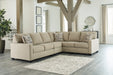 Lucina 3-Piece Sectional with Ottoman Royal Furniture