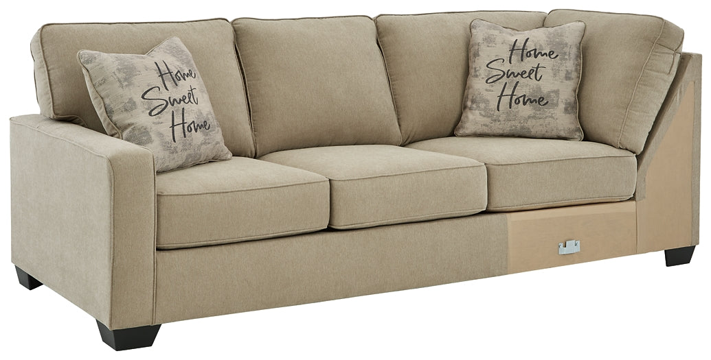 Lucina 3-Piece Sectional with Ottoman Royal Furniture