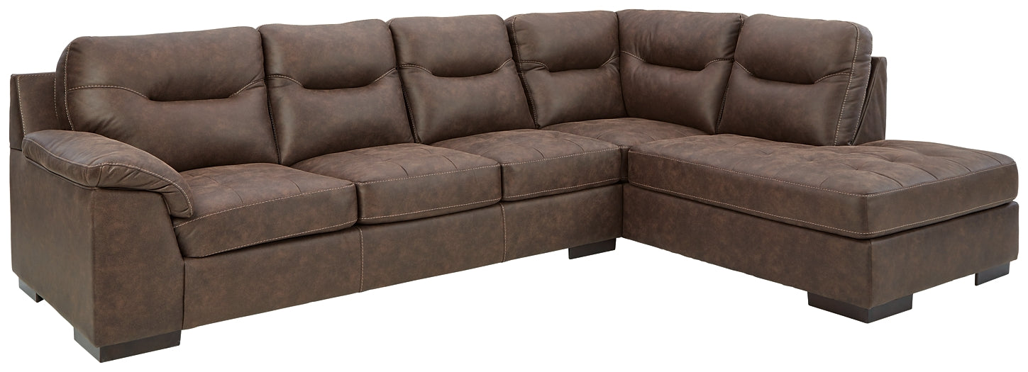 Maderla 2-Piece Sectional with Chaise Royal Furniture