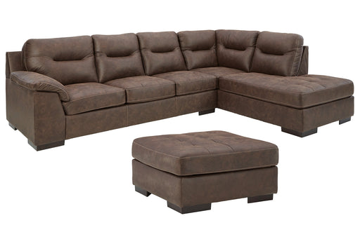 Maderla 2-Piece Sectional with Ottoman Royal Furniture