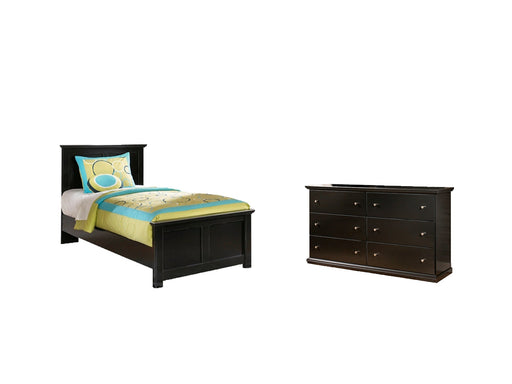 Maribel Twin Panel Bed with Dresser Royal Furniture