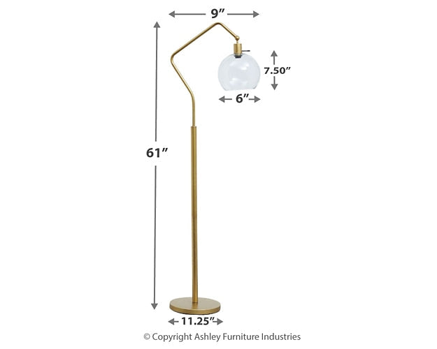 Marilee Metal Floor Lamp (1/CN) Royal Furniture