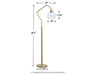 Marilee Metal Floor Lamp (1/CN) Royal Furniture