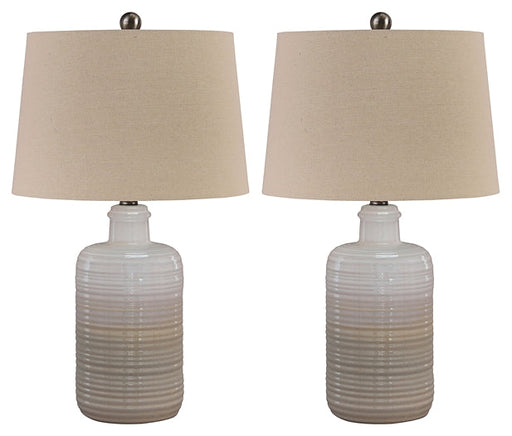 Marnina Ceramic Table Lamp (2/CN) Royal Furniture